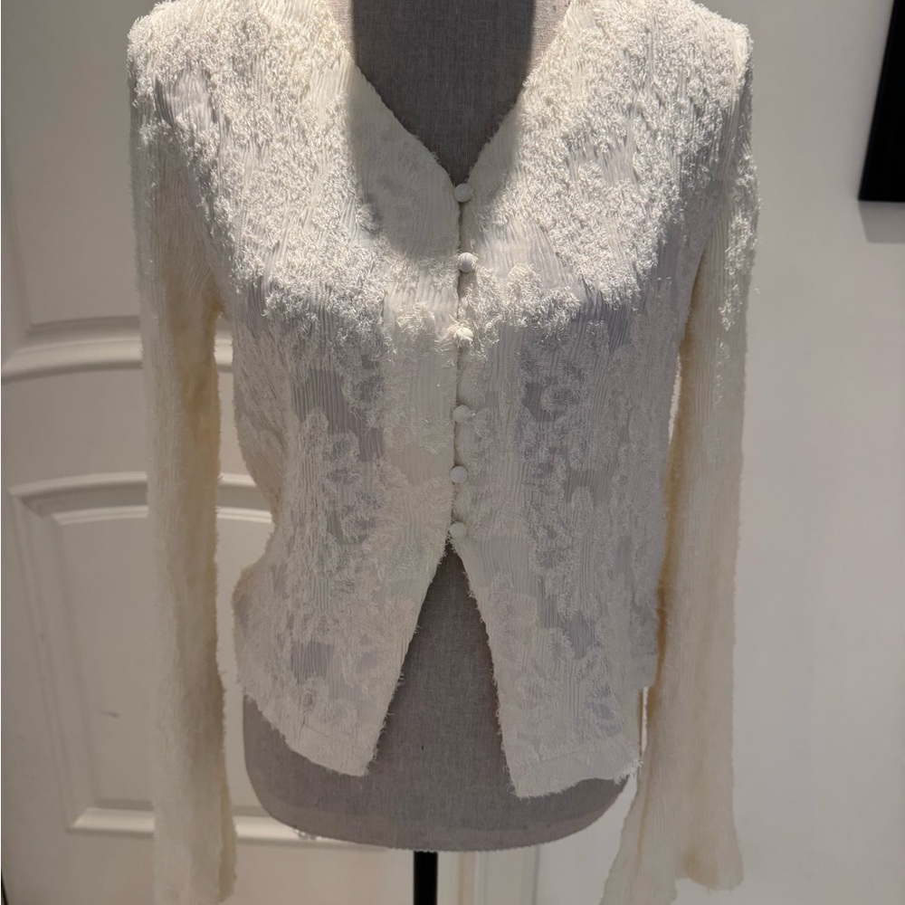 Cream Textured Fabric